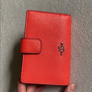 Tangerine coach wallet